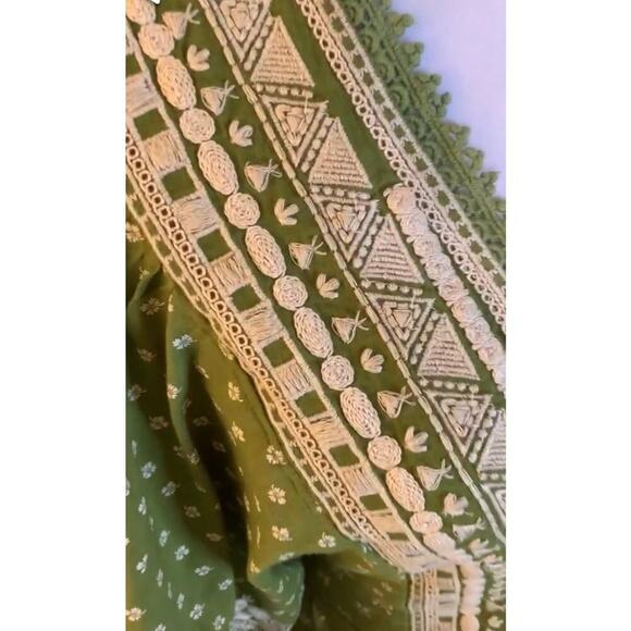 Free People / Southwest Mini Dress / Boho Pattern Tunic Top - Picture 3 of 5